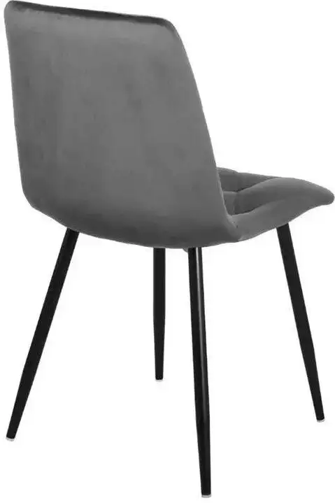 Стул СоюзРегионПоставка Регги СРП-066 (муар черный, велюр Velluto 18 серый)