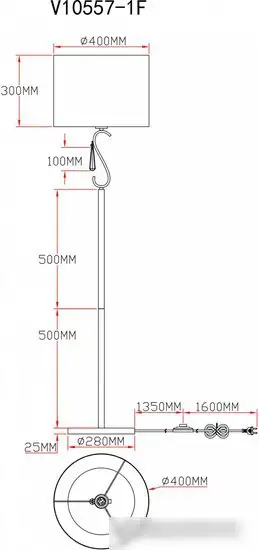 Торшер Moderli Caramel V10557-1F – фото товара