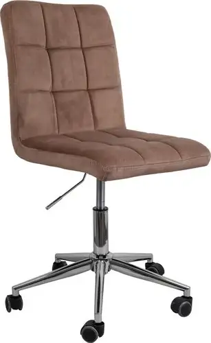 Офисное кресло AksHome Fiji поворотный (капучино велюр HCJ-11/хром) – изображение в каталоге