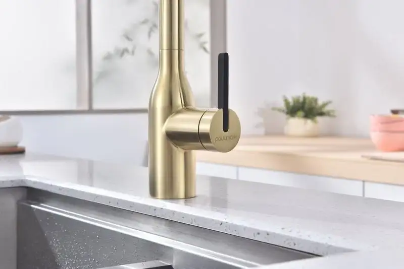 Смеситель Paulmark Magneto One Ma213188-SBG (золото/светлое брашированное золото) - фото товара