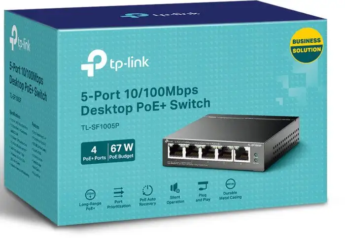 Неуправляемый коммутатор TP-Link TL-SF1005P V5 – фото товара