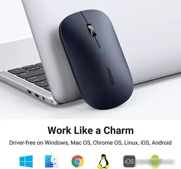 Мышь Ugreen MU001 (черный) – фото товара