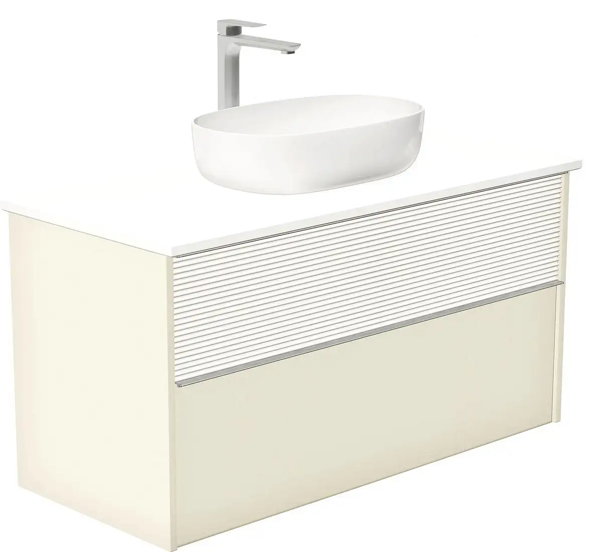ЗОВ Тумба под умывальник Позитано 100 MP1000110-KP13W (белый) – фото товара