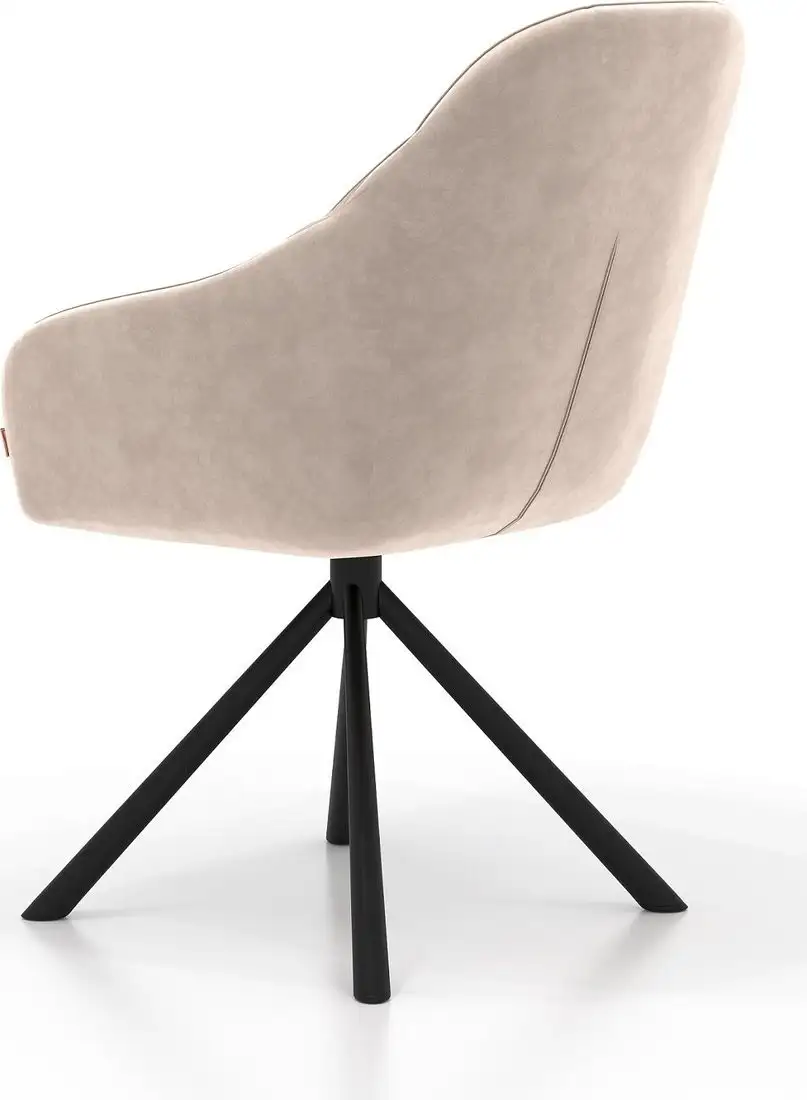 Стул Памир Босс F06 поворотный (светло-бежевый/черная опора) – фото товара