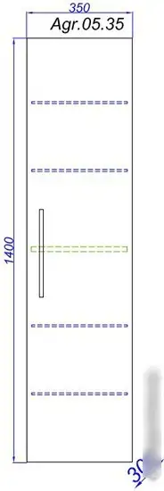Aqwella Шкаф-пенал Аллегро Agr.05.35 – фото товара