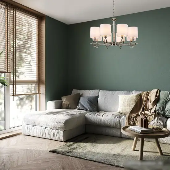 Подвесная люстра Escada Moraine 10167/8PL E14*40W Nickel – фото товара