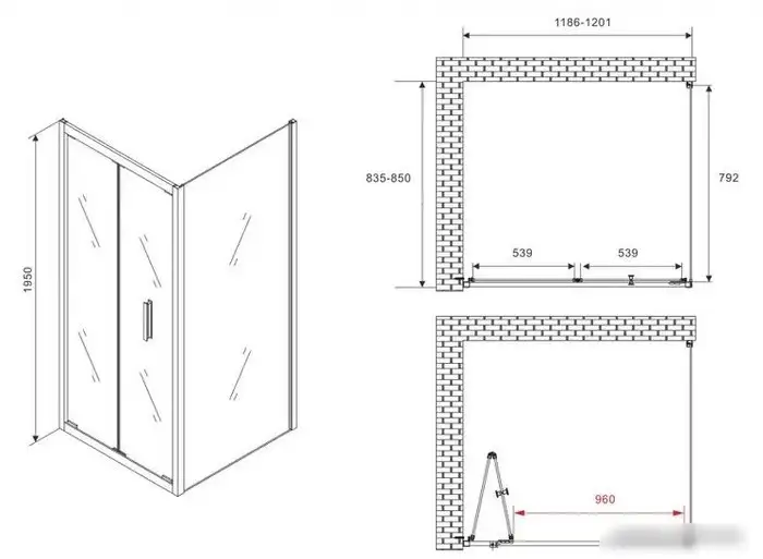 Душевой уголок Abber Sonnenstrand AG07120-S85 - фото товара
