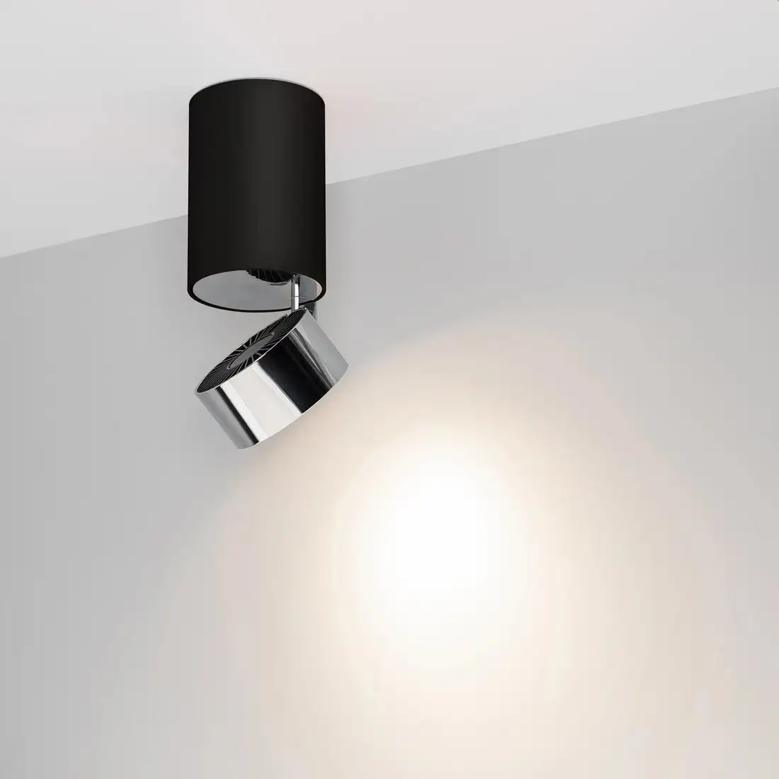 Точечный светильник Arlight SP-PLURIO-SURFACE-LONG-R77-9W Day4000 BK-CHR 36deg 040380 – фото товара