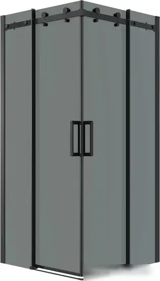 Душевой уголок Grossman Classic 80x80x195 300.K33.04.8080.21.10 (черный матовый/тонированное стекло)
