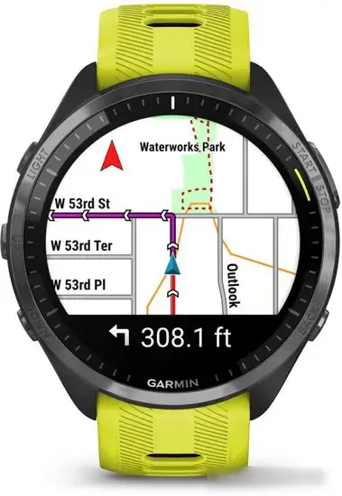 Умные часы Garmin Forerunner 965 (черный/желтый) – фото товара