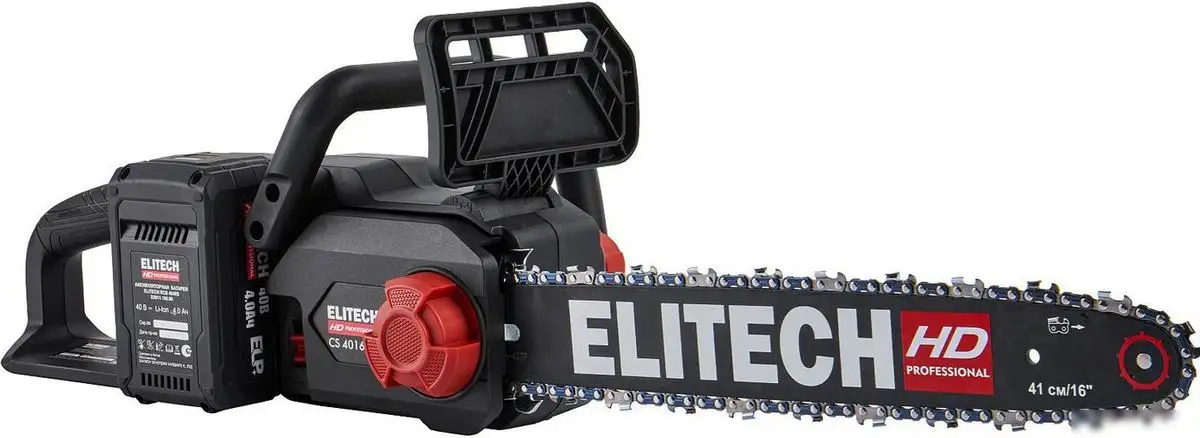 Аккумуляторная пила ELITECH CS 4016BLК E1611.027.01 (с 1-им АКБ) – фото товара