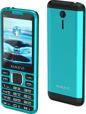 Кнопочный телефон Maxvi X10i (аква) – изображение в каталоге
