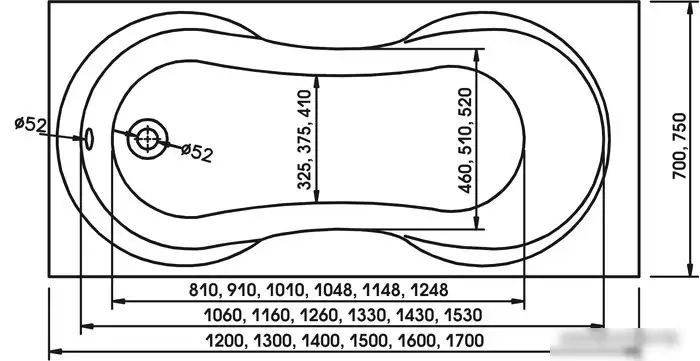 Ванна Relisan Lada (120x70) - фото товара