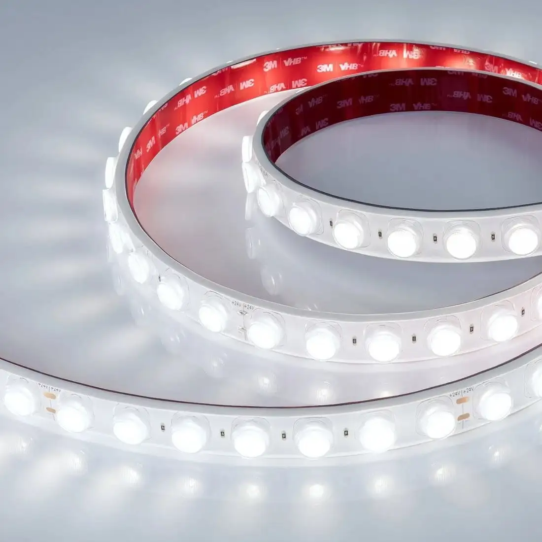 Светодиодная лента Arlight 21W/m 42LED/m 2835SMD холодный белый 5М FLT-PS-A42-23mm 24V 040917 – фото товара