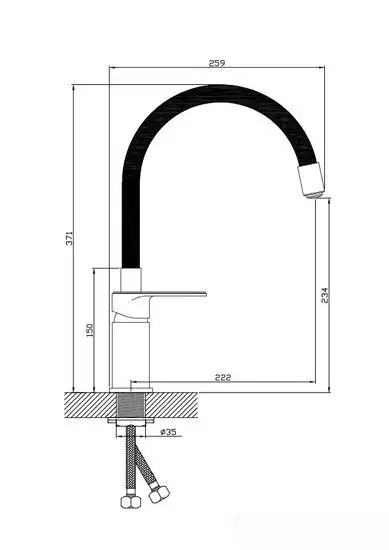 Смеситель Diadonna D86-437117BL - фото товара