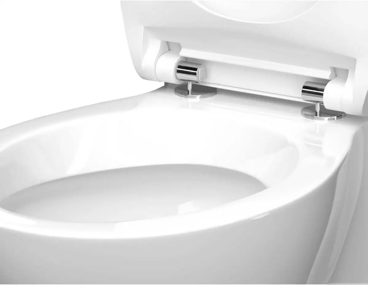 Унитаз напольный Керамин Сканди Slim МЛ 2-режим (белый) - фото товара