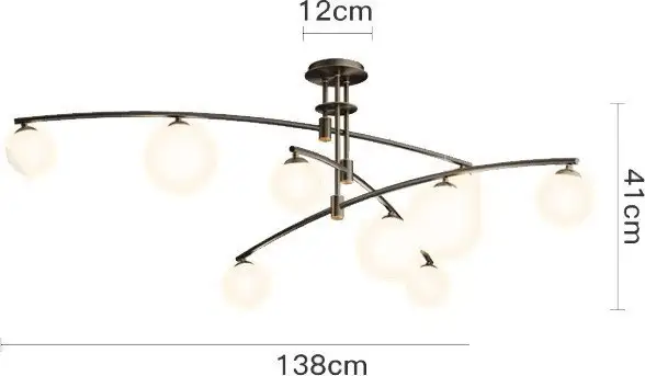 Подвесная люстра DeLight Collection 8119P/9 (black) – фото товара