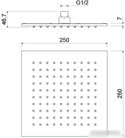 Душевая лейка Aquatek AQ2076CR - фото товара