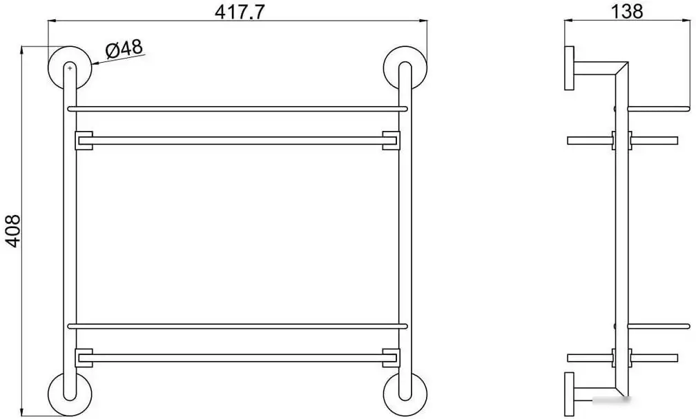 Allen Brau Полка для ванной Priority 6.31015-GB 330548 – фото товара