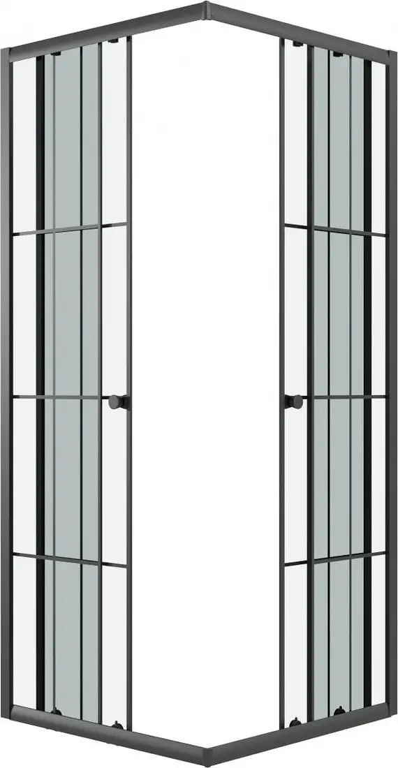 Душевой уголок Niagara Eco NG-1010-14QKL 100x100x190 (черный/стекло клетка) - фото товара