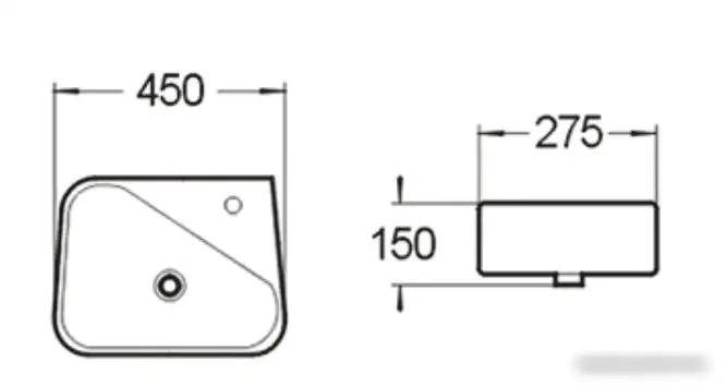 Умывальник SantiLine SL-2017L - фото товара