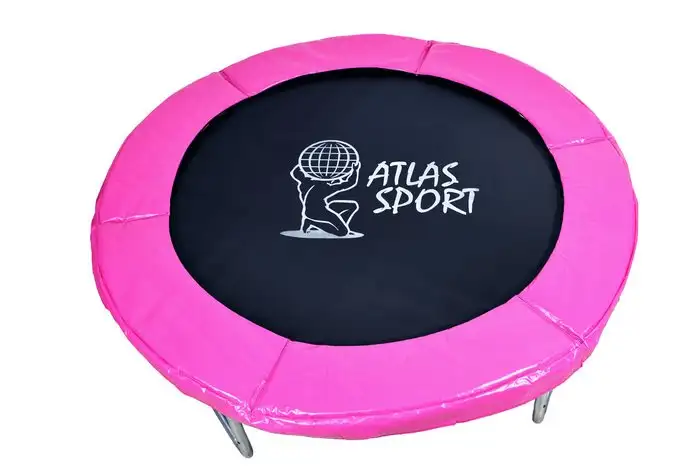 Батут Atlas Sport AS 140 см - 4.5ft - 6 elastic band (розовый) – фото товара