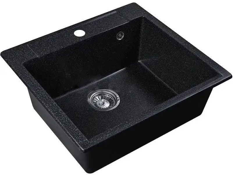 Кухонная мойка Marblan Cubi (оникс, с сифоном) - фото товара