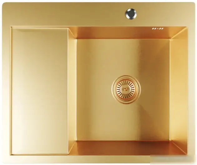 Кухонная мойка Mixline Pro 552927 (золото, с сифоном) - изображение в каталоге