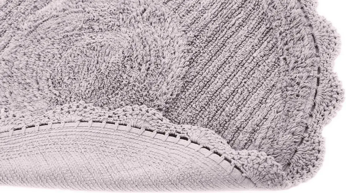 Коврик для ванной Sofi De MarkO Laura Кружевной 75x75 КВ-ЛА-7-75х75 (серый/лиловый) – фото товара