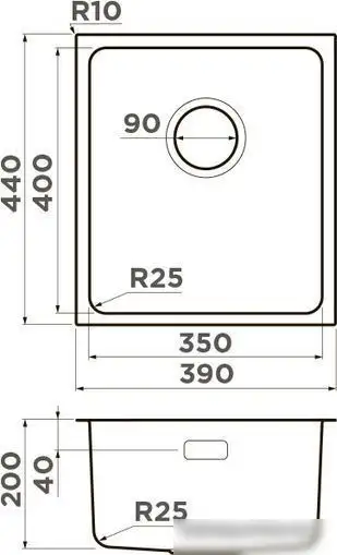 Кухонная мойка Omoikiri Tadzava 39-U/I-LG 4993262 (светлое золото) - фото товара
