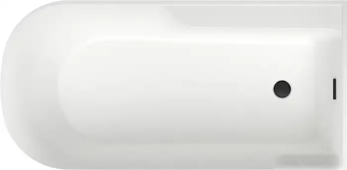 Ванна Wellsee Camellia 2.0 167x82 236202003 (отдельностоящая ванна (правая) белый глянец, экран, ножки, сифон-автомат матовый черный) - фото товара