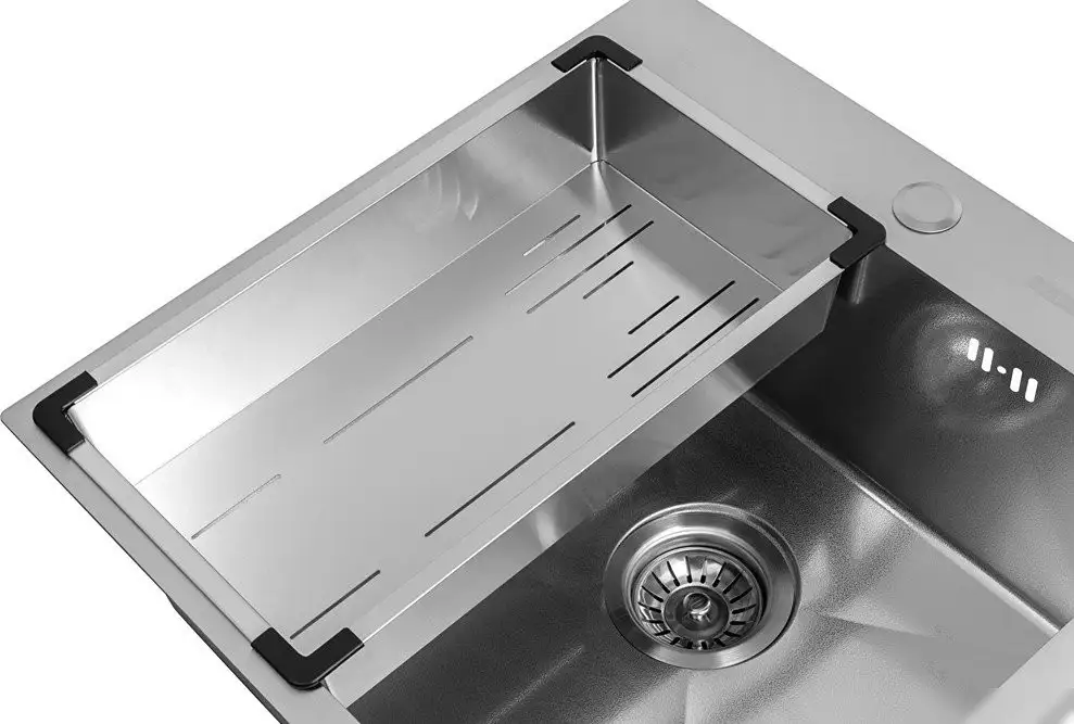 Кухонная мойка ARFEKA Eco AR мойка 600*500, коландер G, дозатор Satin Decor Millet - фото товара
