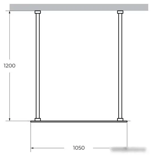Душевая стенка Cezares LIBERTA-L-2-105-120-C-Cr - фото товара