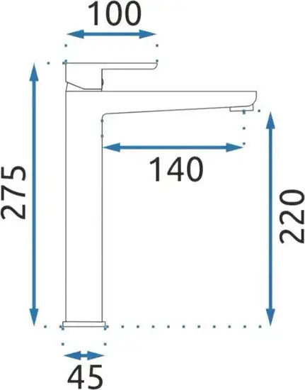 Смеситель Rea Orix B8467 (черный) - фото товара