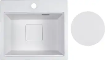 Кухонная мойка Marblan Comfort 48 (иней, с сифоном) - изображение в каталоге