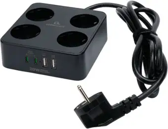 Сетевой фильтр Cablexpert PLT-4-C2U2-B-2 – изображение в каталоге