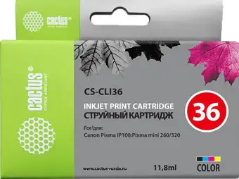 Картридж CACTUS CS-CLI36 (аналог Canon CLI-36) – изображение в каталоге