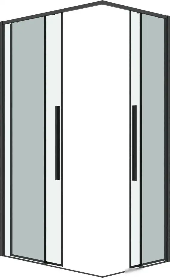 Душевой уголок Grossman Galaxy 90x80x195 300.K33.01.9080.42.00 (графит сатин/прозрачное стекло) - фото товара