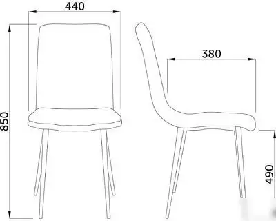 Стул AksHome Dallas (зеленый велюр 78/черный)