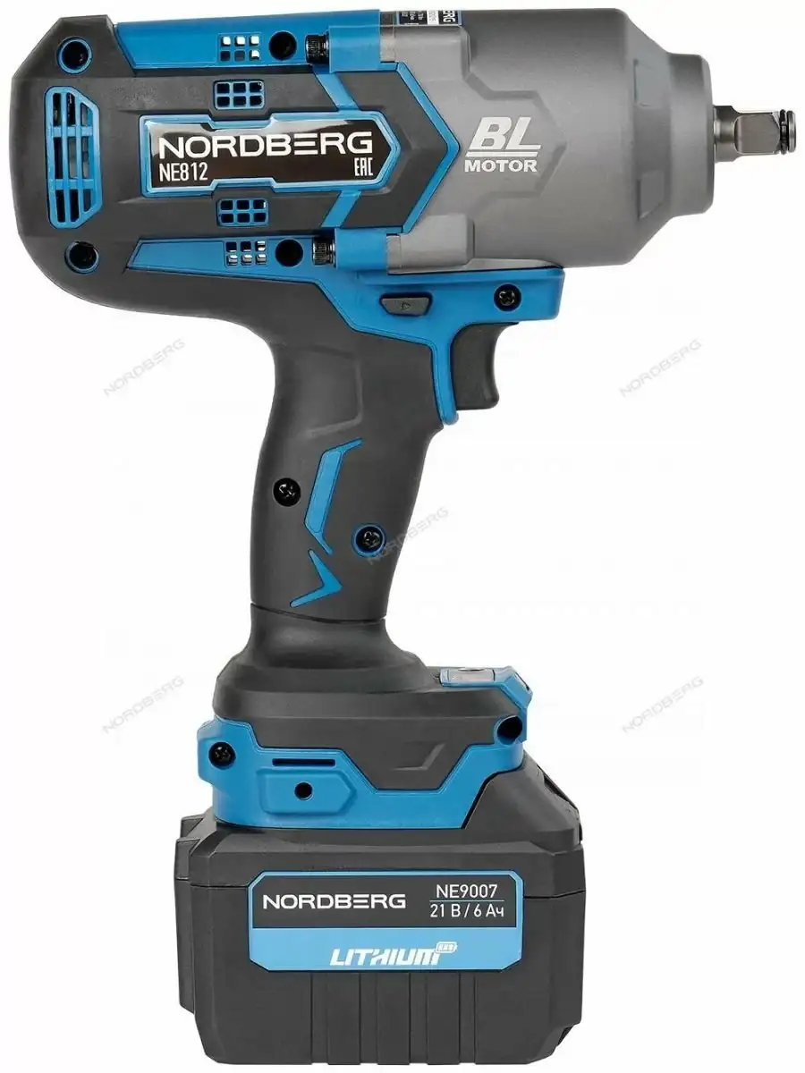 Гайковерт аккумуляторный NORDBERG NE812K 1/2 – фото товара