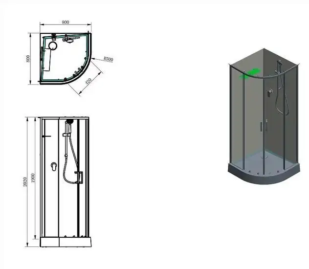 Душевая кабина Aquanet Passion Evo R 80 (белый) - фото товара