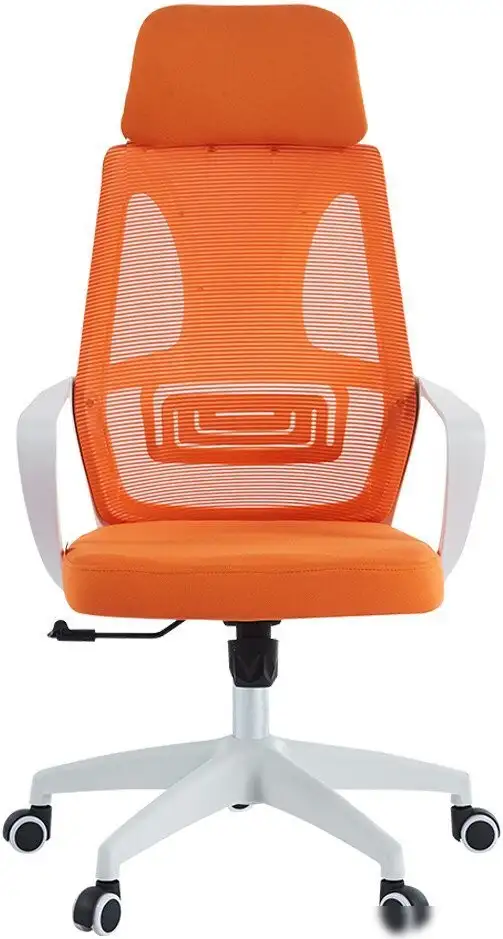 Офисное кресло CHAIRMAN CH636 (белый пластик/оранжевый) – фото товара