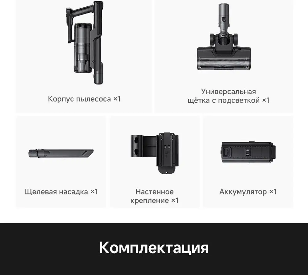 Пылесос Trouver Cordless Vacuum Cleaner S1 Lite VJ14A (евровилка) - фото товара