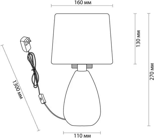 Настольная лампа Lumion Fusae 5666/1T – фото товара