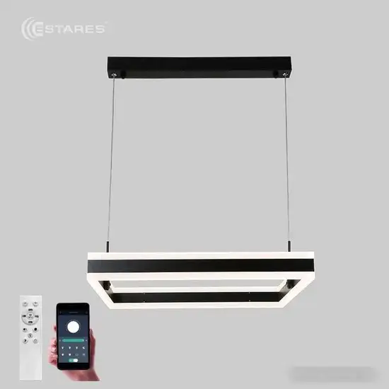 Линейный светильник Estares Stella 100WS-APP-500x500x1200-BLACK/WHITE-220-IP20 – фото товара