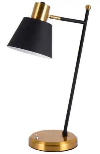 Настольная лампа Kinklight Арден 07023-1 (черный/медь) – изображение в каталоге