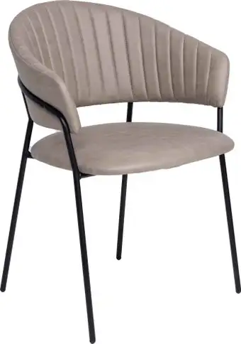 Стул с подлокотниками Алвест AV 433 (песочная замша Kiprus 03/черный) – изображение в каталоге