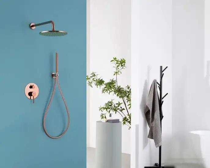 Душевая система Abber Wasser Kreis AF8118RG (розовое золото) - фото товара