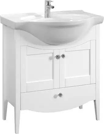 Belux Тумба под умывальник Афины Н 85-01 (18, белый матовый) – изображение в каталоге