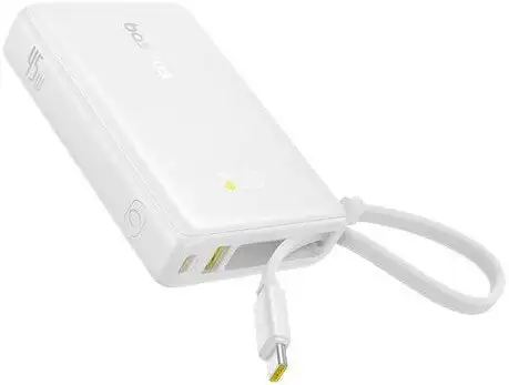 Внешний аккумулятор Baseus Picogo PPPG-1W45C Digital Display Power Bank 45W 10000mAh (белый) – фото товара